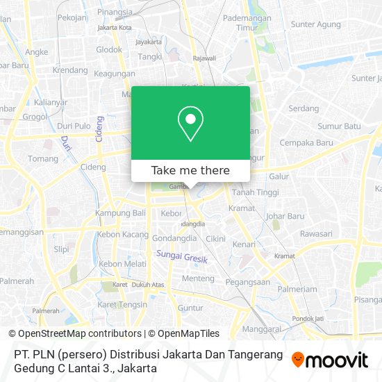 PT. PLN (persero) Distribusi Jakarta Dan Tangerang Gedung C Lantai 3. map