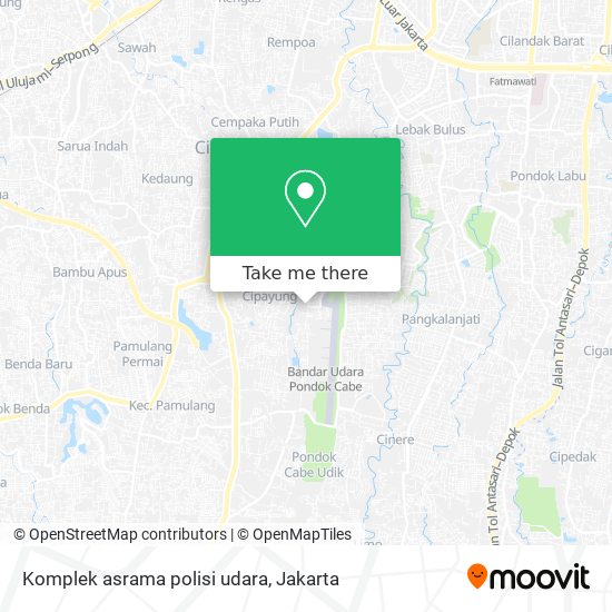 Komplek asrama polisi udara map