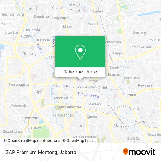 ZAP Premium Menteng map