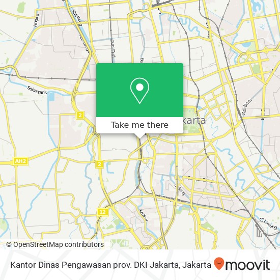 Kantor Dinas Pengawasan prov. DKI Jakarta map