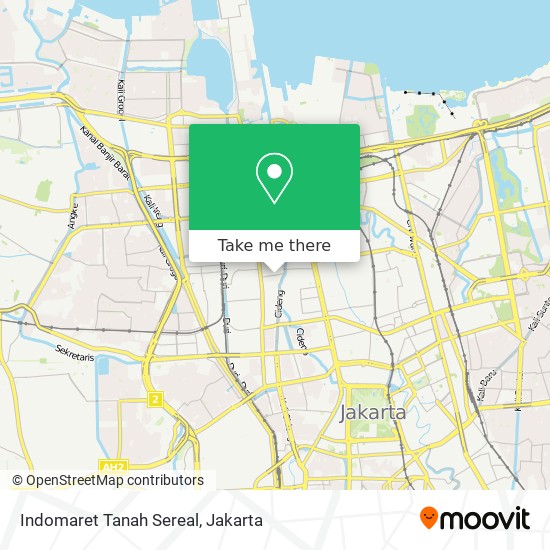 Indomaret Tanah Sereal map