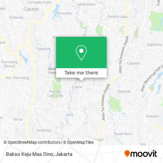 Bakso Keju Mas Dino map