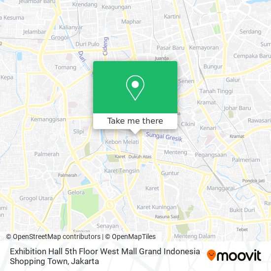 Exhibition Hall 5th Floor West Mall Grand Indonesia Shopping Town map