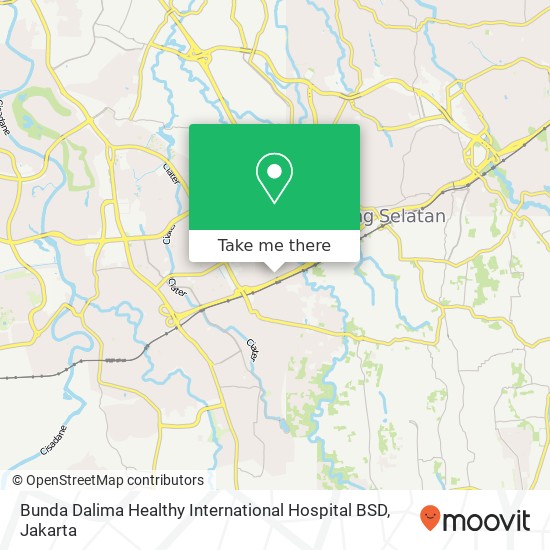 Bunda Dalima Healthy International Hospital BSD map