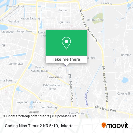 Gading Nias Timur 2 KR 5/10 map