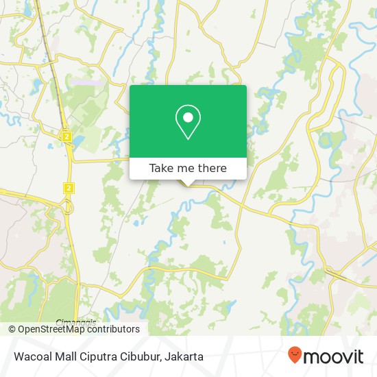 Wacoal Mall Ciputra Cibubur map