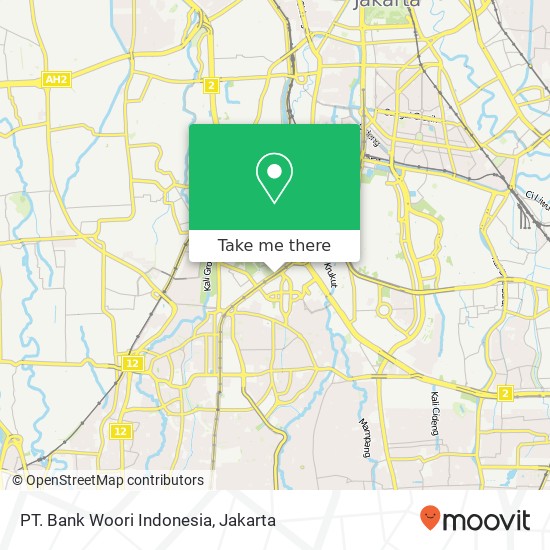 PT. Bank Woori Indonesia map