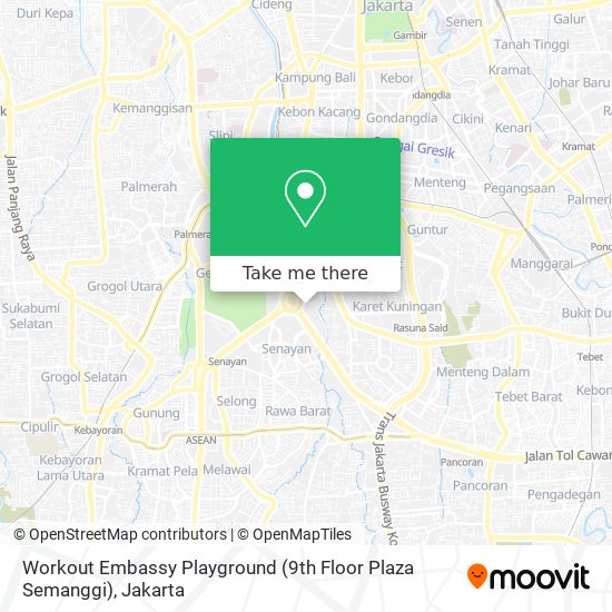 Workout Embassy Playground (9th Floor Plaza Semanggi) map