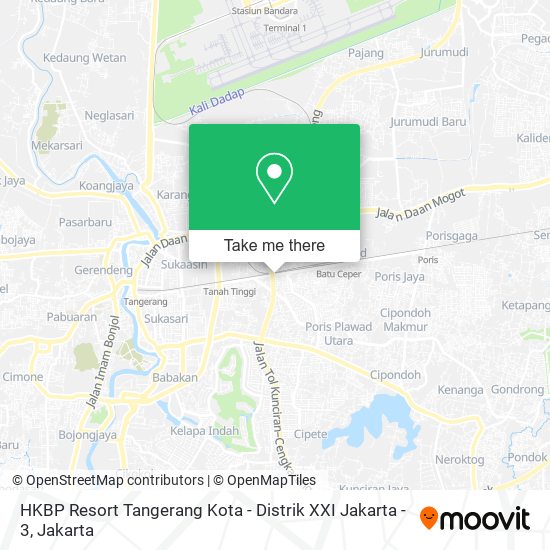 HKBP Resort Tangerang Kota - Distrik XXI Jakarta - 3 map