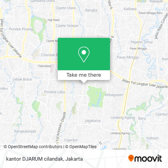 kantor DJARUM cilandak map