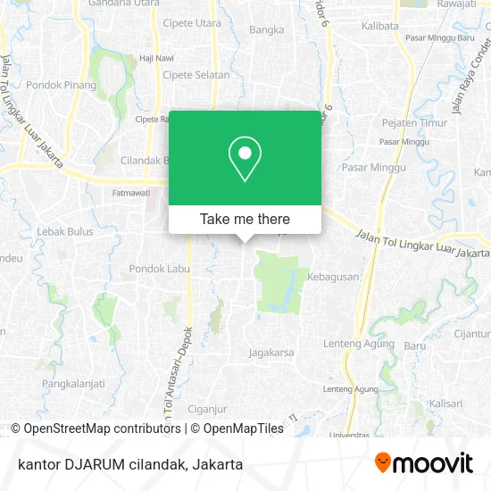 kantor DJARUM cilandak map
