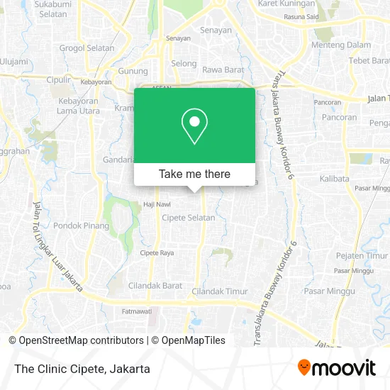 The Clinic Cipete map