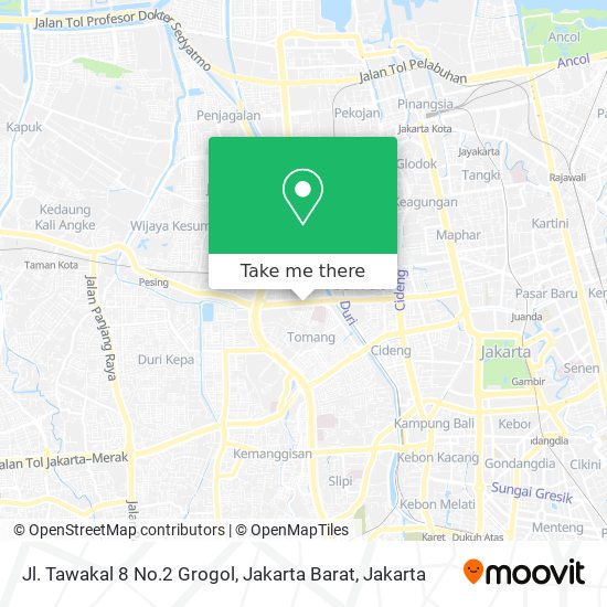 Jl. Tawakal 8 No.2 Grogol, Jakarta Barat map