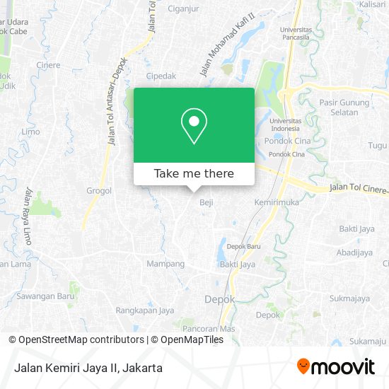Jalan Kemiri Jaya II map