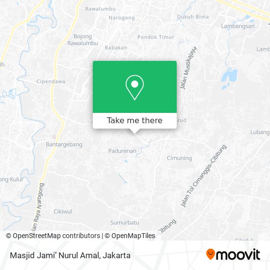 Masjid Jami’ Nurul Amal map