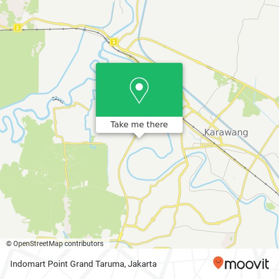 Indomart Point Grand Taruma map