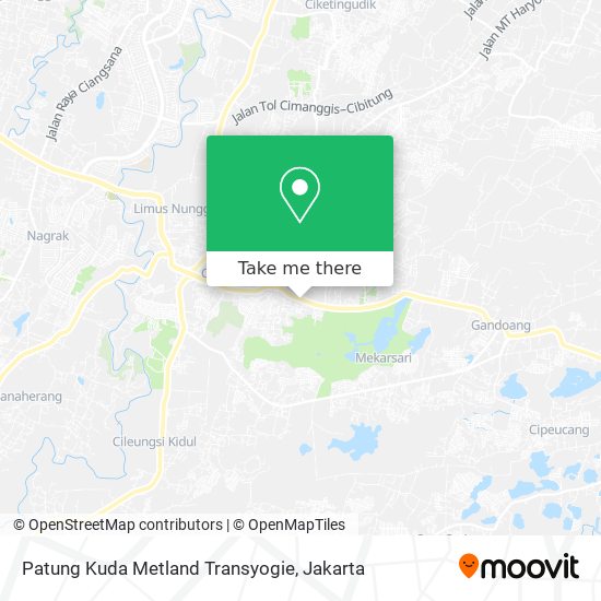 Patung Kuda Metland Transyogie map