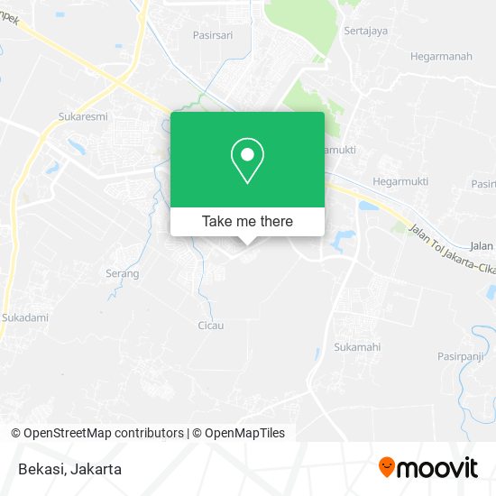 Bekasi map