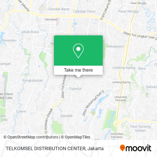 TELKOMSEL DISTRIBUTION CENTER map