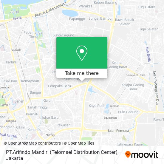 PT.Arifindo Mandiri (Telomsel Distribution Center) map