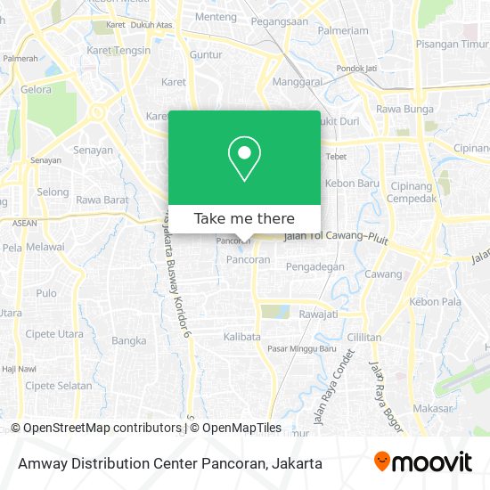 Amway Distribution Center Pancoran map