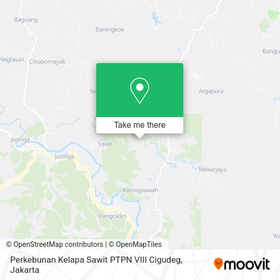 Perkebunan Kelapa Sawit PTPN VIII Cigudeg map