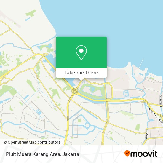 Pluit Muara Karang Area map
