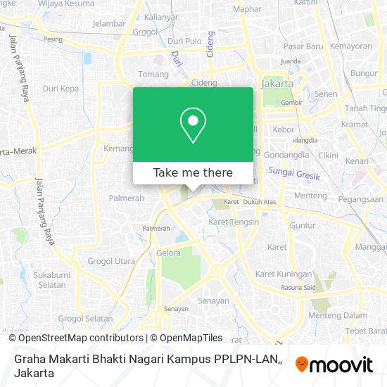 Graha Makarti Bhakti Nagari Kampus PPLPN-LAN, map