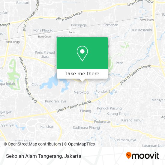 Sekolah Alam Tangerang map