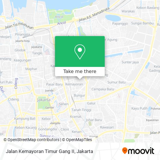 Jalan Kemayoran Timur Gang II map