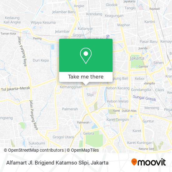 Alfamart Jl. Brigjend Katamso Slipi map
