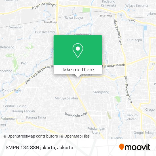 SMPN 134 SSN jakarta map