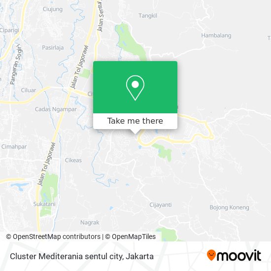 Cluster Mediterania sentul city map