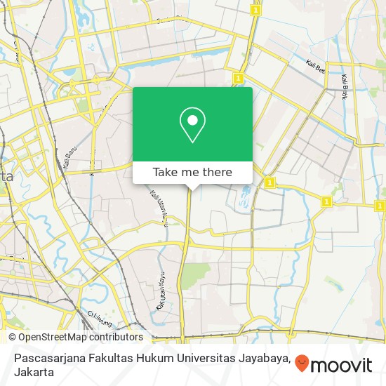 Pascasarjana Fakultas Hukum Universitas Jayabaya map