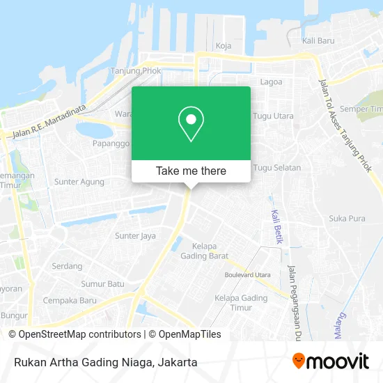 Rukan Artha Gading Niaga map