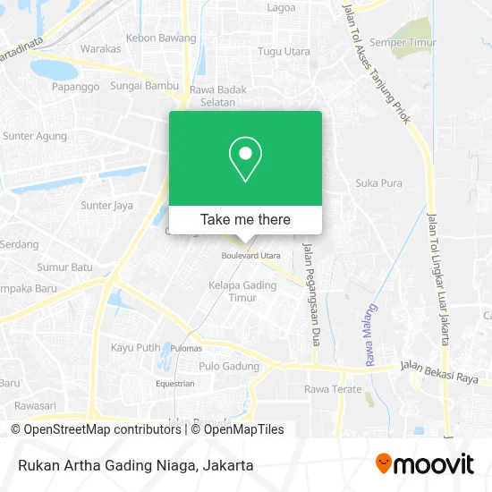 Rukan Artha Gading Niaga map