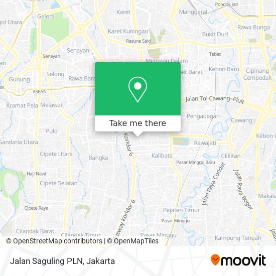 Jalan Saguling PLN map