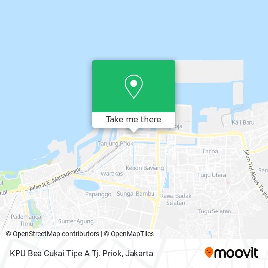 KPU Bea Cukai Tipe A Tj. Priok map