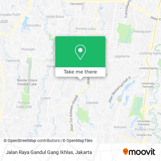 Jalan Raya Gandul Gang Ikhlas map