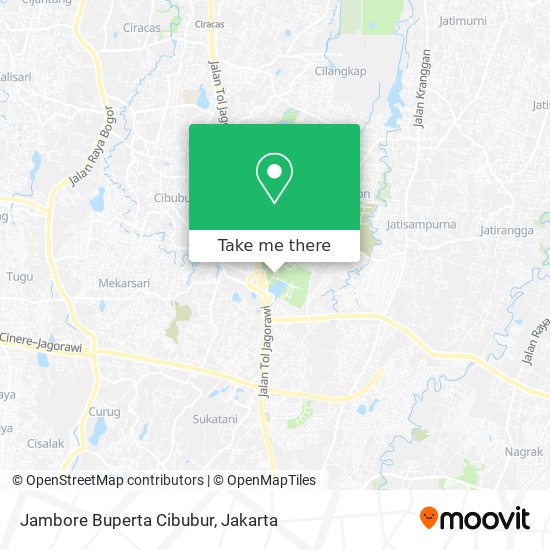 Jambore Buperta Cibubur map