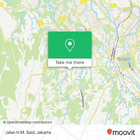 Jalan H.M. Said map