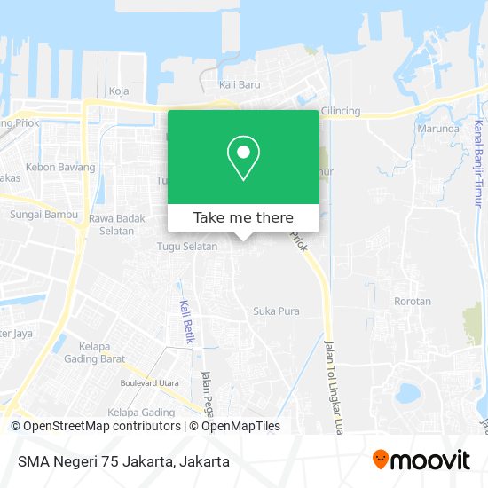 SMA Negeri 75 Jakarta map