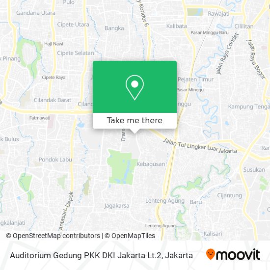 Auditorium Gedung PKK DKI Jakarta Lt.2 map