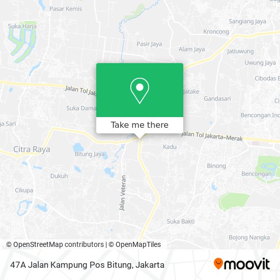 47A Jalan Kampung Pos Bitung map
