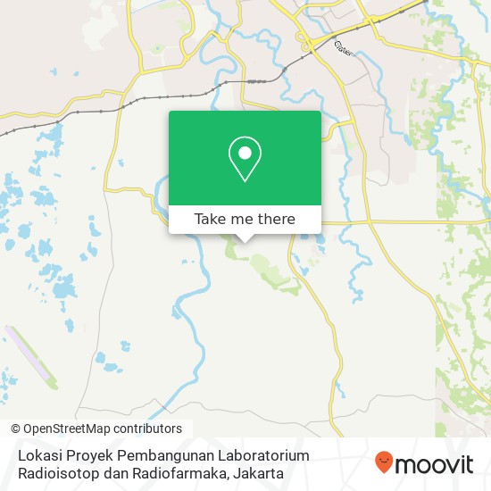 Lokasi Proyek Pembangunan Laboratorium Radioisotop dan Radiofarmaka map