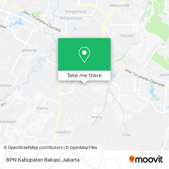 BPN Kabupaten Bekasi map