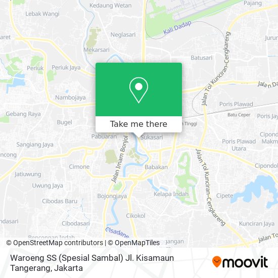 Waroeng SS (Spesial Sambal) Jl. Kisamaun Tangerang map