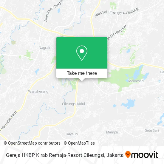 Gereja HKBP Kirab Remaja-Resort Cileungsi map