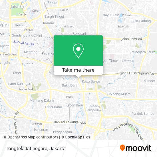 Tongtek Jatinegara map