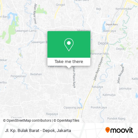 Jl. Kp. Bulak Barat - Depok map